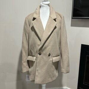 Free People Cream Blazer